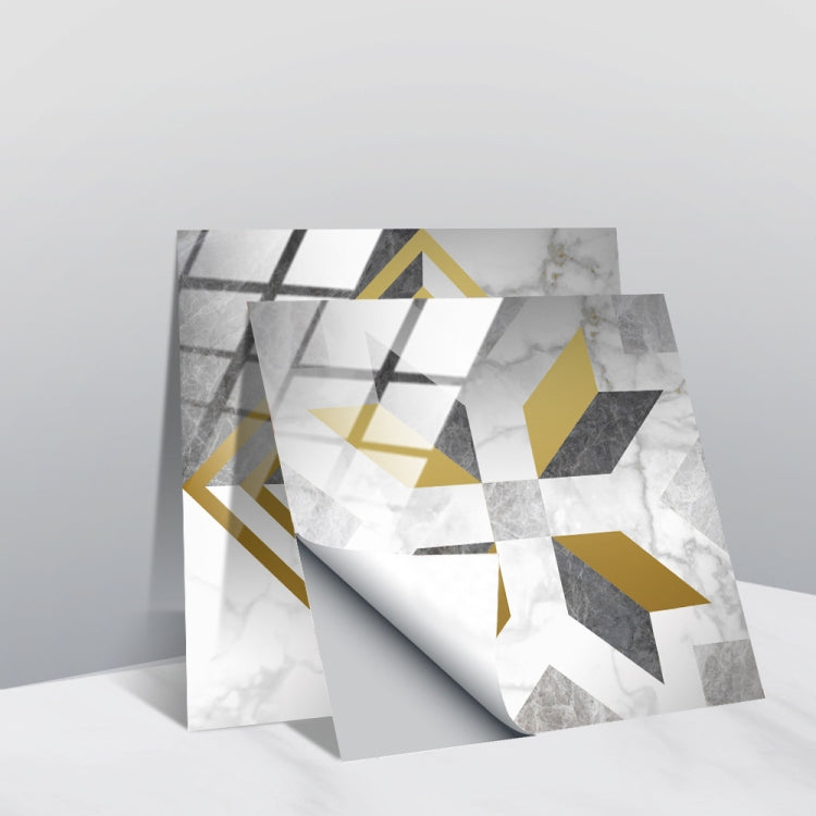 PVC Crystal Covered Film Geometric Pattern Tile Wall Sticker, 20 PCS 20cm