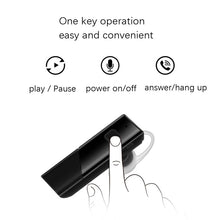 Load image into Gallery viewer, Single Ear 4.2 Bluetooth Headset Stereo HIFI Sports Wireless Bluetooth Headset, A1 Black, A1 White, A2 Black, A2 White
