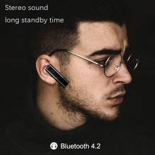 Load image into Gallery viewer, Single Ear 4.2 Bluetooth Headset Stereo HIFI Sports Wireless Bluetooth Headset, A1 Black, A1 White, A2 Black, A2 White
