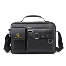 Load image into Gallery viewer, WEIXIER D235 Men Shoulder Bag Portable PU Leather Handbag