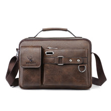 Load image into Gallery viewer, WEIXIER D235 Men Shoulder Bag Portable PU Leather Handbag