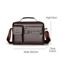 Load image into Gallery viewer, WEIXIER D235 Men Shoulder Bag Portable PU Leather Handbag