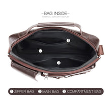 Load image into Gallery viewer, WEIXIER D235 Men Shoulder Bag Portable PU Leather Handbag