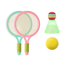 Load image into Gallery viewer, 1 Pair Children Badminton Tennis Racket Outdoor Sports With Two Balls