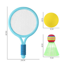 Load image into Gallery viewer, 1 Pair Children Badminton Tennis Racket Outdoor Sports With Two Balls