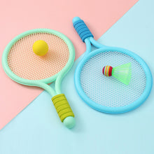 Load image into Gallery viewer, 1 Pair Children Badminton Tennis Racket Outdoor Sports With Two Balls