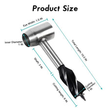 Load image into Gallery viewer, Woodworking Hand Drill Outdoor Survival Drill Hand Screw Drill, With PU Leather Case (Gray), With Cowhide Case (Brown), With Cowhide Case (Black)