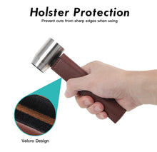 Load image into Gallery viewer, Woodworking Hand Drill Outdoor Survival Drill Hand Screw Drill, With PU Leather Case (Gray), With Cowhide Case (Brown), With Cowhide Case (Black)