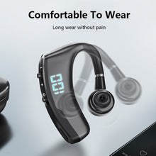 Load image into Gallery viewer, V9S Bluetooth Headset Noise Cancelling Headphones With LED Display, Black Single Ear, Blue Single Ear