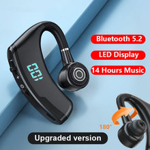 Load image into Gallery viewer, V9S Bluetooth Headset Noise Cancelling Headphones With LED Display, Black Single Ear, Blue Single Ear