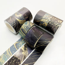 Load image into Gallery viewer, 3 Rolls / Set 8958 5m Paper Bronzing Wallet Tape Set, Marble, Water Ripple, Gilt Pattern, Three-color Plaid, Star Sea, Cloud Pattern, Broken Leaves Pattern, Treasure Phase Pattern