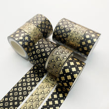 Load image into Gallery viewer, 3 Rolls / Set 8958 5m Paper Bronzing Wallet Tape Set, Marble, Water Ripple, Gilt Pattern, Three-color Plaid, Star Sea, Cloud Pattern, Broken Leaves Pattern, Treasure Phase Pattern