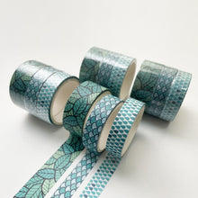 Load image into Gallery viewer, 3 Sets/9 Rolls 4585 3m Paper Bronzing Hand Account Tape Set, Rainbow Geometry, Emerald Green, Flower Leaves, Blues, Golden, Magic, Graffiti, Small Latches, Small Bits, Starry Sky