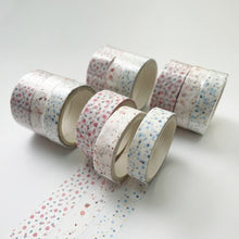 Load image into Gallery viewer, 3 Sets/9 Rolls 4585 3m Paper Bronzing Hand Account Tape Set, Rainbow Geometry, Emerald Green, Flower Leaves, Blues, Golden, Magic, Graffiti, Small Latches, Small Bits, Starry Sky