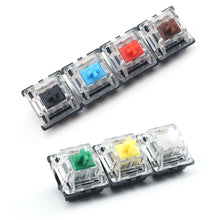 Load image into Gallery viewer, 10 PCS Gateron G Shaft Black Bottom Transparent Shaft Cover Axis Switch, Style:, G3 Foot (Black Shaft), G3 Foot (Red Shaft), G3 Foot (Tea Shaft), G3 Foot (Blue Shaft), G3 Foot (White Shaft), G3 Foot (Green Shaft), G3 Foot (Yellow Shaft)                ...