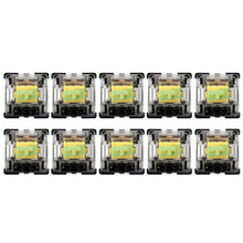 Load image into Gallery viewer, 10 PCS Gateron G Shaft Black Bottom Transparent Shaft Cover Axis Switch, Style:, G3 Foot (Black Shaft), G3 Foot (Red Shaft), G3 Foot (Tea Shaft), G3 Foot (Blue Shaft), G3 Foot (White Shaft), G3 Foot (Green Shaft), G3 Foot (Yellow Shaft)                ...