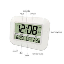 Load image into Gallery viewer, Household Big Screen Digital Electronic Alarm Clock Minimalist Living Room Mute Wall Clock