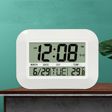 Load image into Gallery viewer, Household Big Screen Digital Electronic Alarm Clock Minimalist Living Room Mute Wall Clock