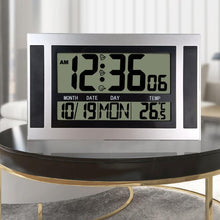 Load image into Gallery viewer, Large Screen LCD Wall Clock Minimalist Electronic Alarm Clock, Large Screen LCD
