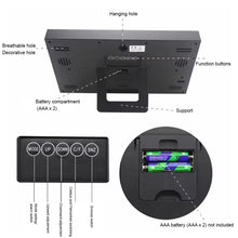 Load image into Gallery viewer, Large Screen LCD Wall Clock Minimalist Electronic Alarm Clock, Large Screen LCD