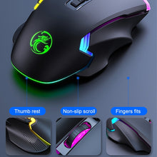 Load image into Gallery viewer, IMICE T70 8-Button 7200DPI RGB Lighting Programmable Wired Gaming Mouse, Cable Length: 1.8m, T70