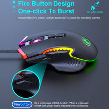 Load image into Gallery viewer, IMICE T70 8-Button 7200DPI RGB Lighting Programmable Wired Gaming Mouse, Cable Length: 1.8m, T70