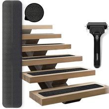 Load image into Gallery viewer, 15 PCS PEVA  Rubber Non-marking Step Non-slip Tape,Size:, 10 x 60cm, 10 x 81cm, 15 x 61cm, 15 x 76cm, 15 x 81cm