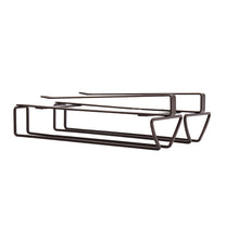 Load image into Gallery viewer, Free Punch Cabinet Wrought Iron Wine Glass Holder Upside Down Rack,Style:, Double Row, Three-row, Four-row, Lengthen Double Row, Single Row
