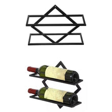 Load image into Gallery viewer, Wall Mounted Wine Rack Kitchen Dining Room Hanging Wine Glass Wine Bottle Rack, Wine Bottle, Hanging Cup