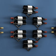 Load image into Gallery viewer, Wall Mounted Wine Rack Kitchen Dining Room Hanging Wine Glass Wine Bottle Rack, Wine Bottle, Hanging Cup