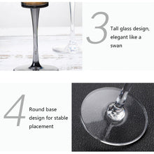 Load image into Gallery viewer, 165ml Household Acrylic Champagne Glasses, Black, Transparent