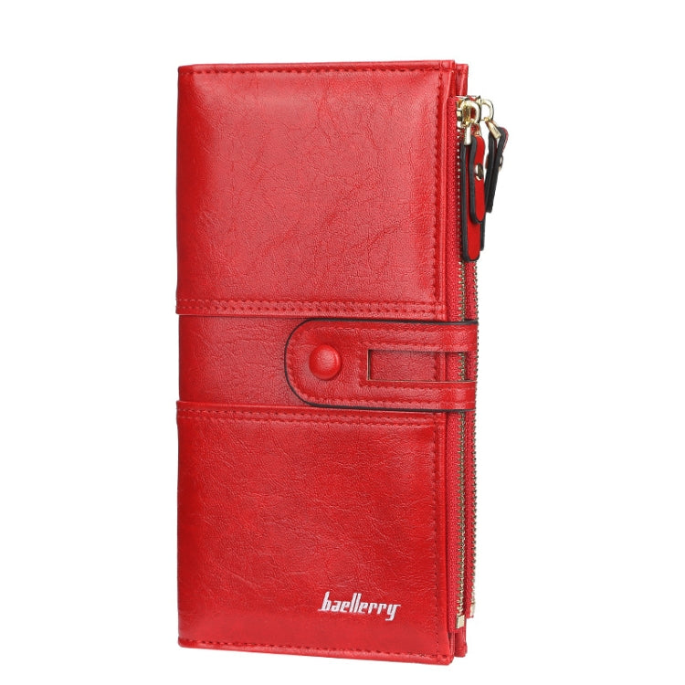 Baellerry  Ladies Long Large Capacity Buckle Zip Clutch Multi-Card Wallet, Baellerry let(Pink, Baellerry Sky Blue, Baellerry Red, Baellerry Black, Baellerry Brown, Baellerry Dark Green