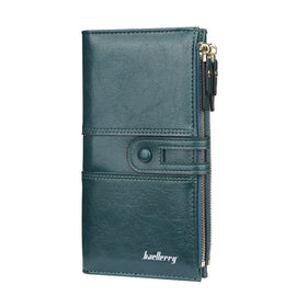 Baellerry  Ladies Long Large Capacity Buckle Zip Clutch Multi-Card Wallet, Baellerry Brown, Baellerry Dark Green, Baellerry let(Pink, Baellerry Sky Blue, Baellerry Red, Baellerry Black