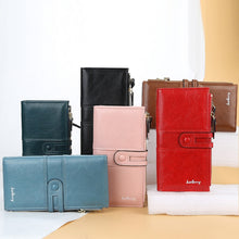 Load image into Gallery viewer, Baellerry  Ladies Long Large Capacity Buckle Zip Clutch Multi-Card Wallet, Baellerry let(Pink, Baellerry Sky Blue, Baellerry Red, Baellerry Black, Baellerry Brown, Baellerry Dark Green