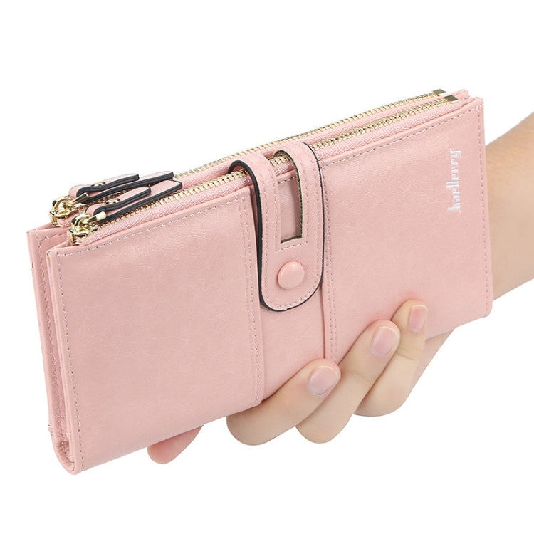 Baellerry  Ladies Long Large Capacity Buckle Zip Clutch Multi-Card Wallet, Baellerry let(Pink, Baellerry Sky Blue, Baellerry Red, Baellerry Black, Baellerry Brown, Baellerry Dark Green
