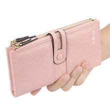 Load image into Gallery viewer, Baellerry  Ladies Long Large Capacity Buckle Zip Clutch Multi-Card Wallet, Baellerry let(Pink, Baellerry Sky Blue, Baellerry Red, Baellerry Black, Baellerry Brown, Baellerry Dark Green