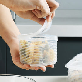 A2958 Chopped Onion Garlic Refrigerator Preservation Box with Lid, Small, 6-pieces / Sets