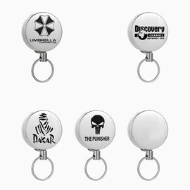 High Resilience Telescopic Steel Wire Anti-Lost Anti-Theft Key Ring