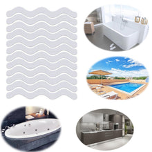 Load image into Gallery viewer, 24pcs /Bag Wavy Shaped Safety Bathtub Non-Slip Sticker, 1.3 x 18cm