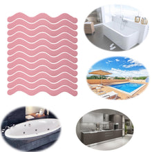 Load image into Gallery viewer, 24pcs /Bag Wavy Shaped Safety Bathtub Non-Slip Sticker, 1.3 x 18cm