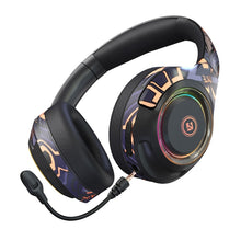 Load image into Gallery viewer, EL-A2 Gaming Ambient Light Folding Wireless Bluetooth Headset, Black, Pink, Red