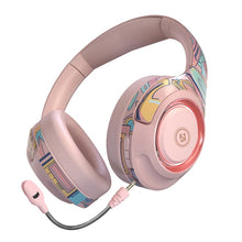 Load image into Gallery viewer, EL-A2 Gaming Ambient Light Folding Wireless Bluetooth Headset, Black, Pink, Red