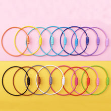 Load image into Gallery viewer, 20 PCS Colorful Paint Steel Wire Rope Car Key Ring DIY Accessories, Car Key Ring
