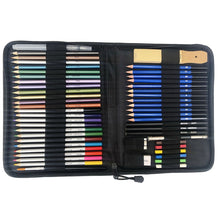 Load image into Gallery viewer, 51 PCS / Set YOVER Sketch Pencil Set Water Soluble Color Lead Art Painting Kit, YW-PMN051-01