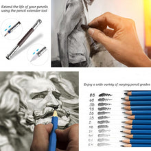 Load image into Gallery viewer, 51 PCS / Set YOVER Sketch Pencil Set Water Soluble Color Lead Art Painting Kit, YW-PMN051-01