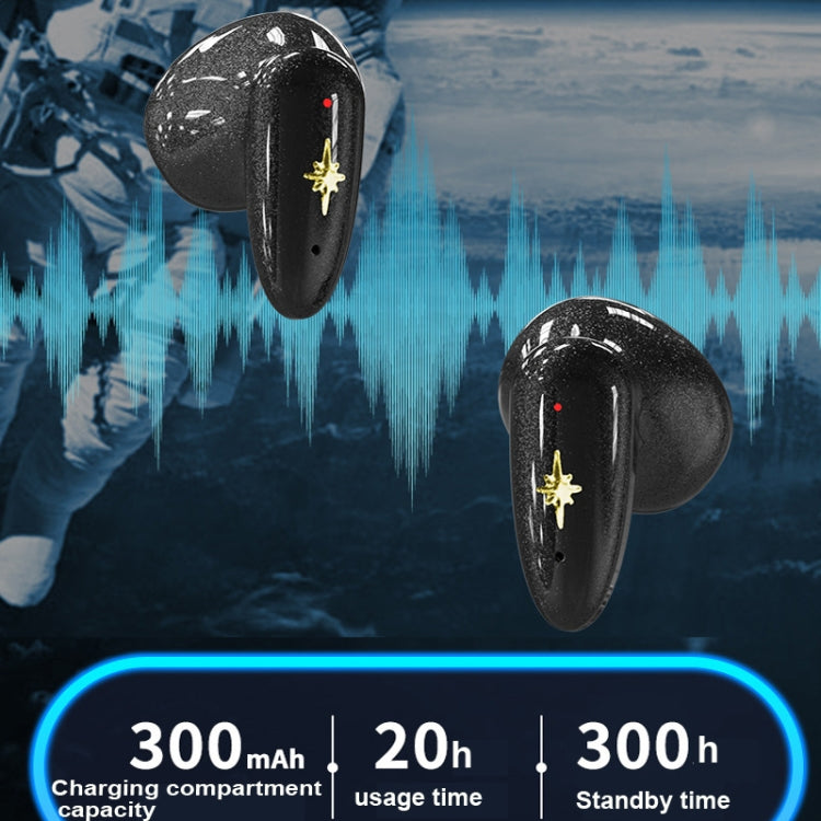 TWS Wireless Bluetooth Headset In-ear Space Capsule Gaming Headset, Space Capsule White
