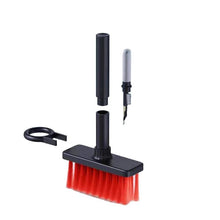 Load image into Gallery viewer, 2 PCS 5 In 1 Earbud Cleaning Pen + Keyboard Cleaning Brush + Key Cap Puller, White, Red White, Red Black