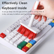 Load image into Gallery viewer, 2 PCS 5 In 1 Earbud Cleaning Pen + Keyboard Cleaning Brush + Key Cap Puller, White, Red White, Red Black