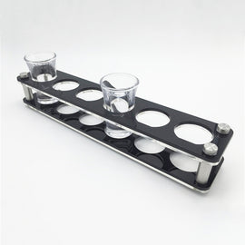 Acrylic Round Hole Wine Glass Holder, 6 Grids, 12 Grids