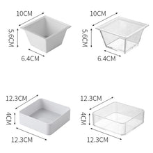 Load image into Gallery viewer, 2 PCS Geometric Snack Plate, Small Quartet (White), Small Quartet (Transparent), Big Quartet (White), Big Quartet (Transparent), Hexagonal (Transparent), Quadrilateral (Transparent), Rectangular (Transparent)